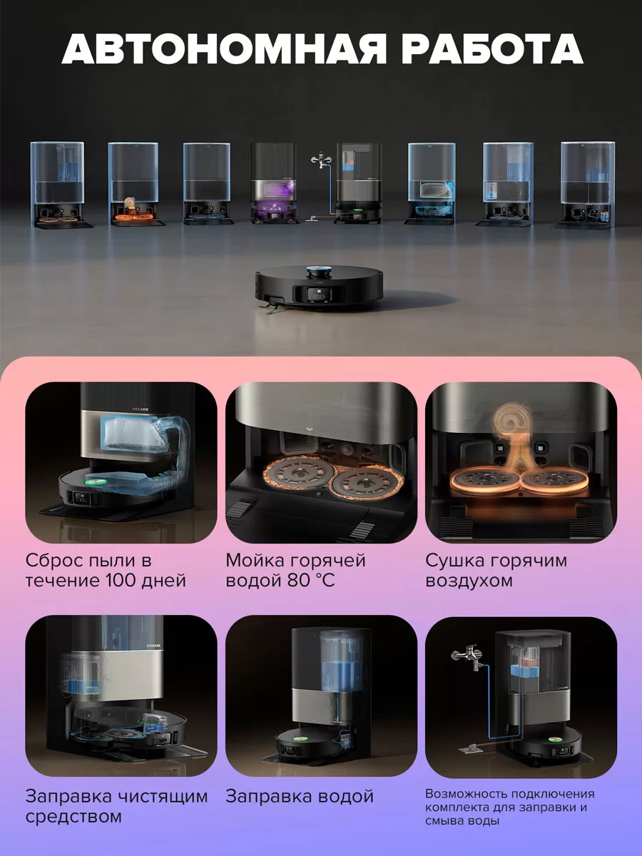 Dreame X50 Ultra Complete | Робот-пылесос со станцией самоочистки